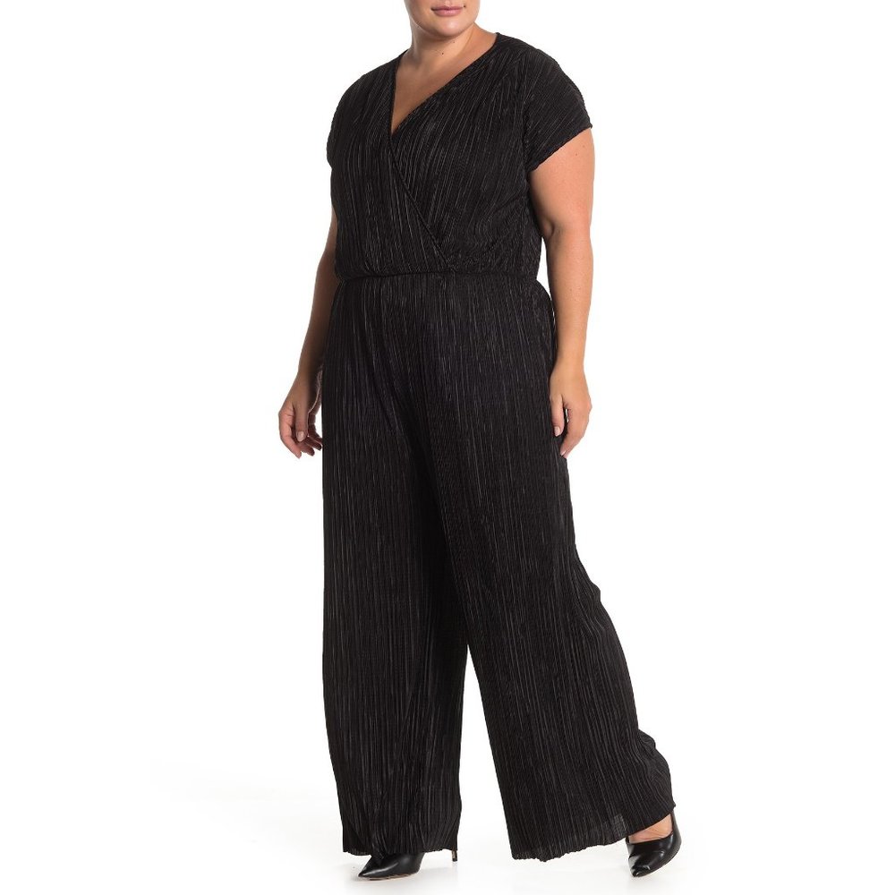 NWT Nordstrom West Kei Cap Sleeve Plisse Jumpsuit